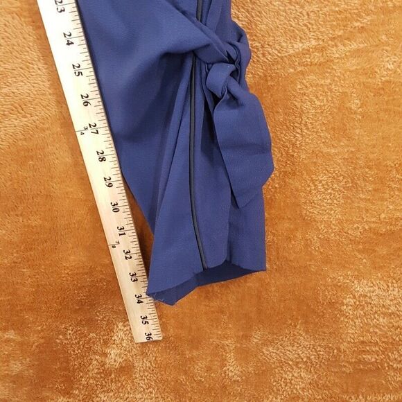 JONATHAN SIMKHAI Womens Pants Size 2 Blue Pull On Slim Leg Gathered Tie Ankle - Picture 7 of 10
